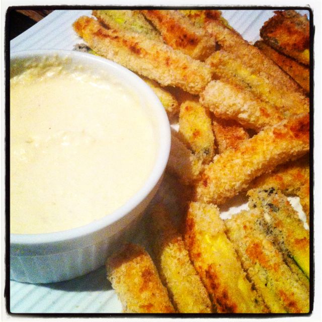 Zucchini Sticks with Sweet Onion Dipping Sauce