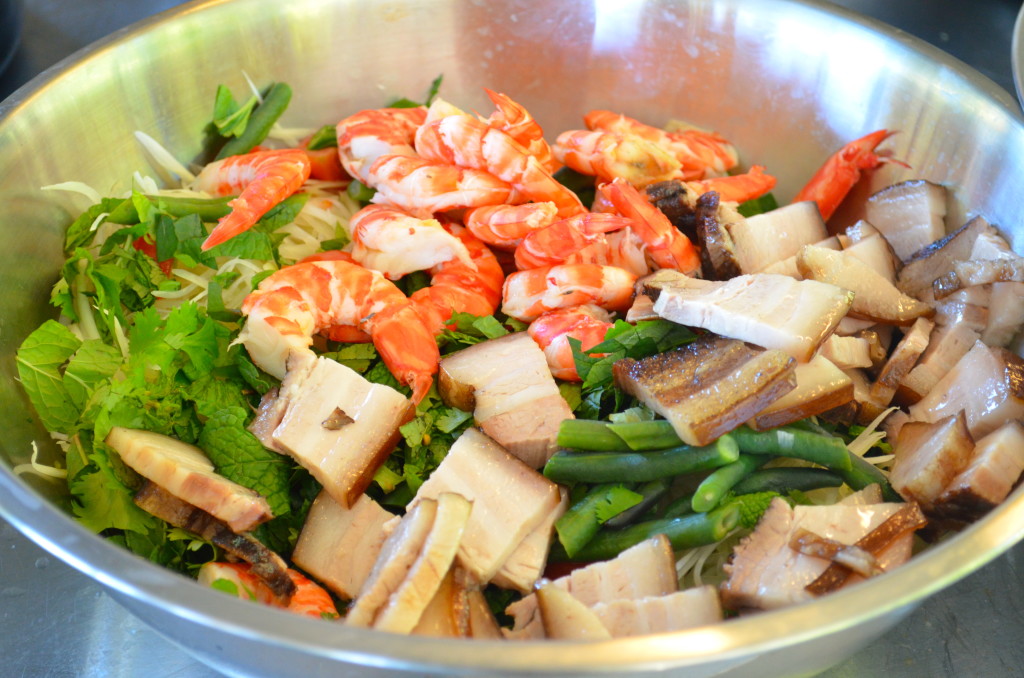 Green papaya vietnamese salad pork prawns