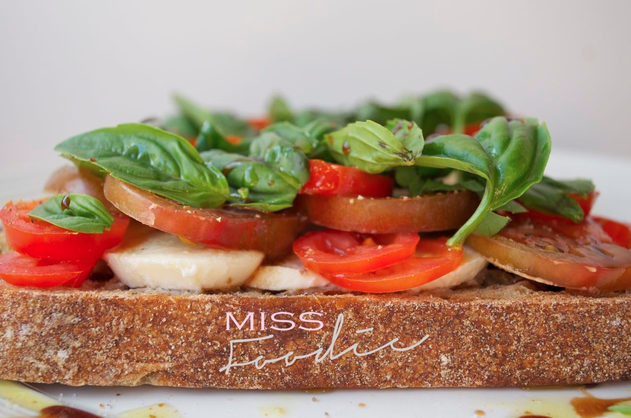 Open Caprese Salad Sandwich Miss Foodie4_1