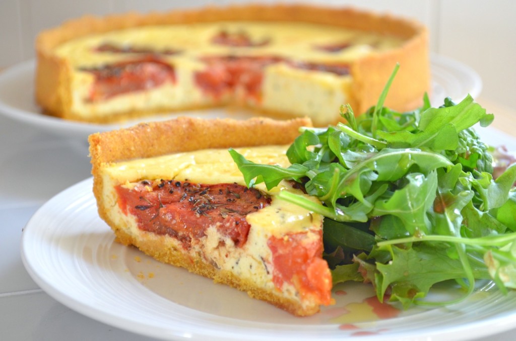 Polenta Crust Tomato Tart Miss Foodie7