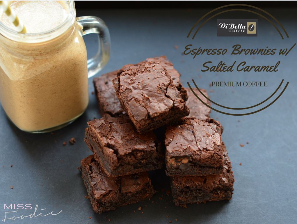 Di Bella Espresso Brownies with Salted Caramel - Miss Foodie_A